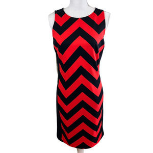 Michael Michael Kors Zig Zag Sleeveless Sheath Dress Size 4